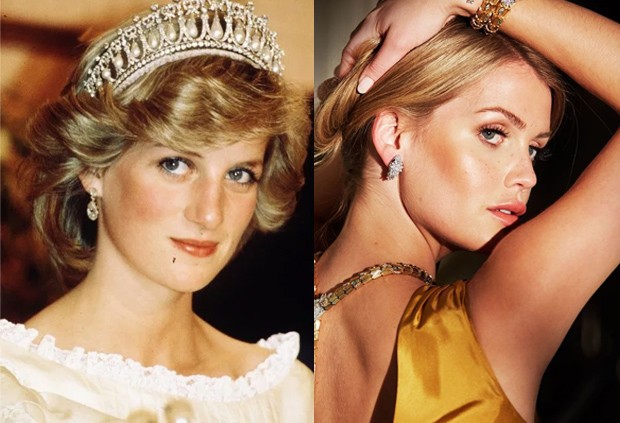 Lady Kitty Spencer, nova embaixadora da joalheria italiana Bulgari. 