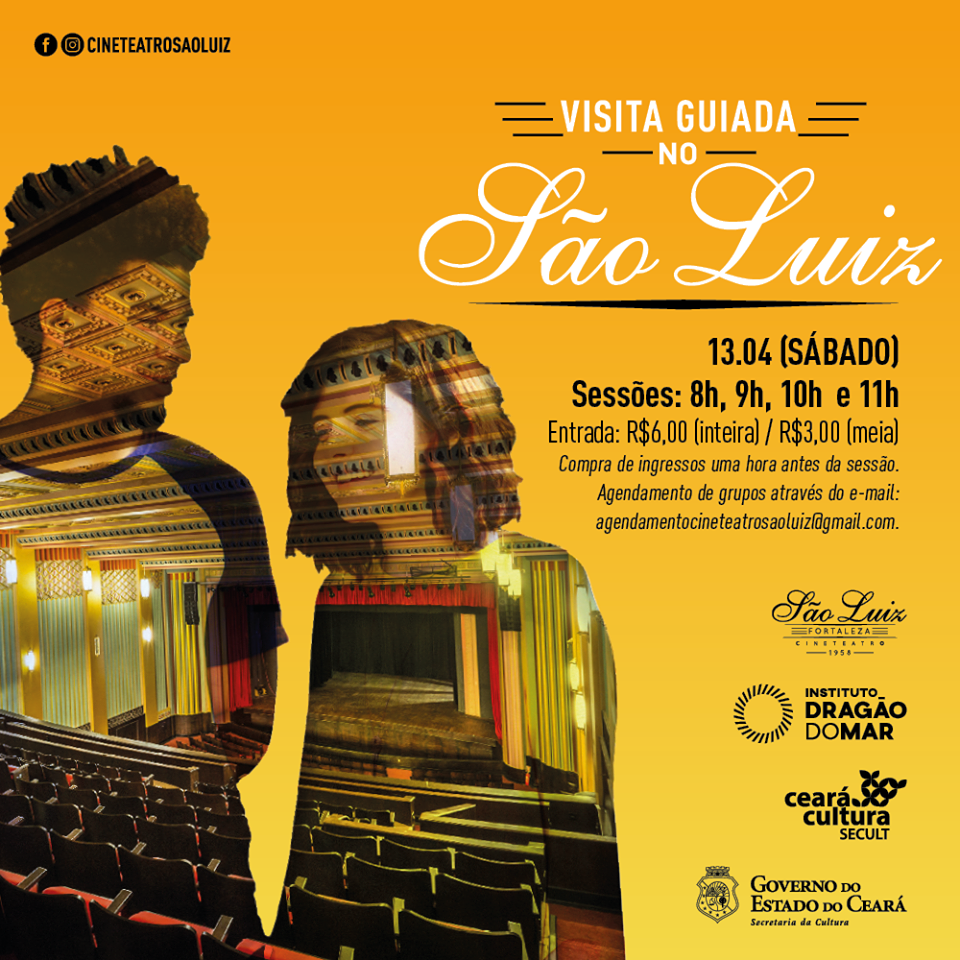 ABRIL PRA CIDADE Cineteatro São Luiz com novidades: equipamento realizará Visitas Guiadas