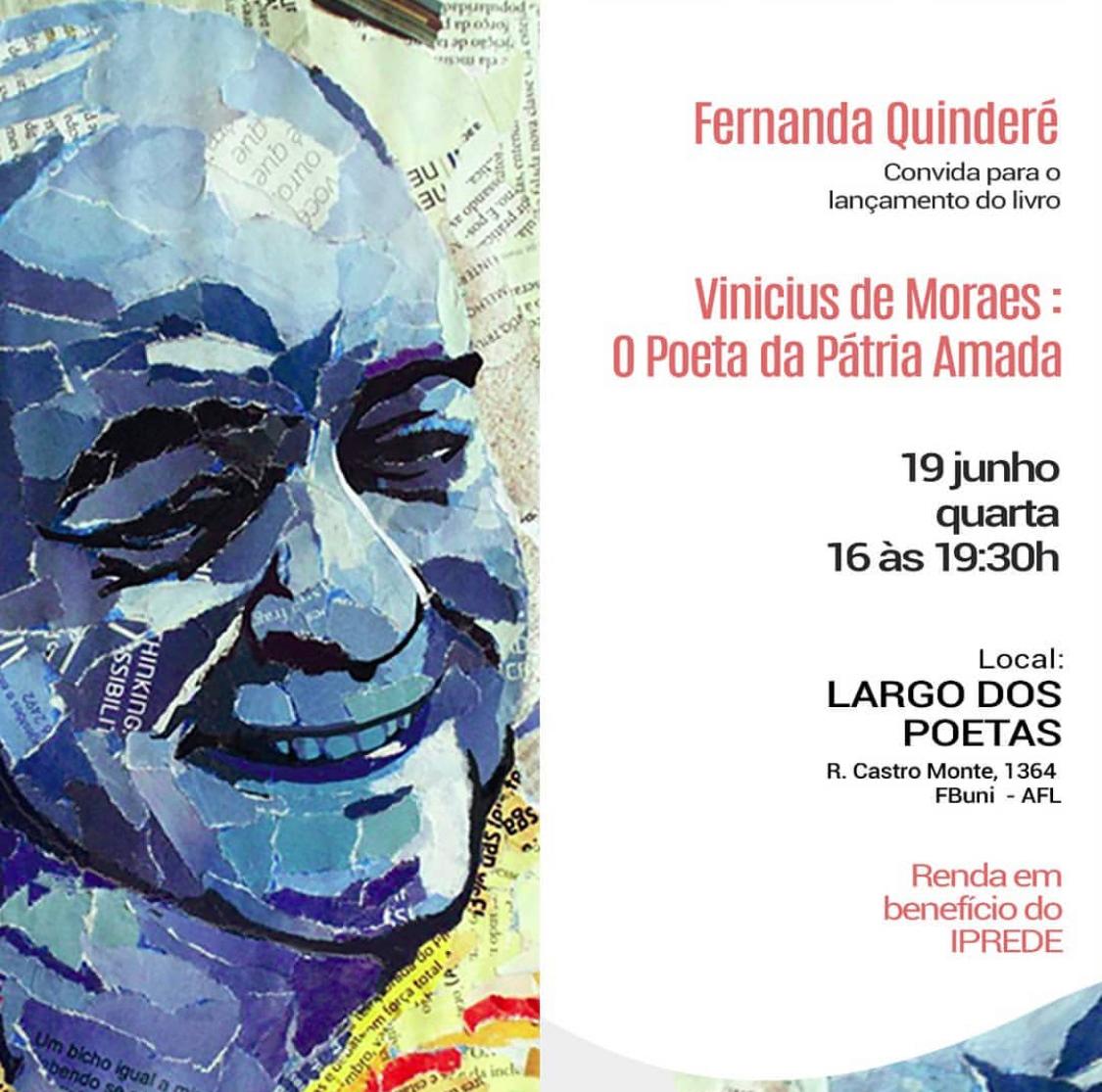 Fernanda Quinderé convida todos para o lançamento de seu novo livro amanhã(19)