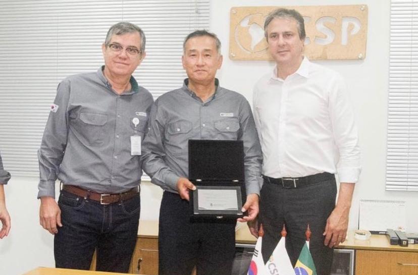 Camilo Santana visita a Companhia Siderúrgica do Pecém (CSP)