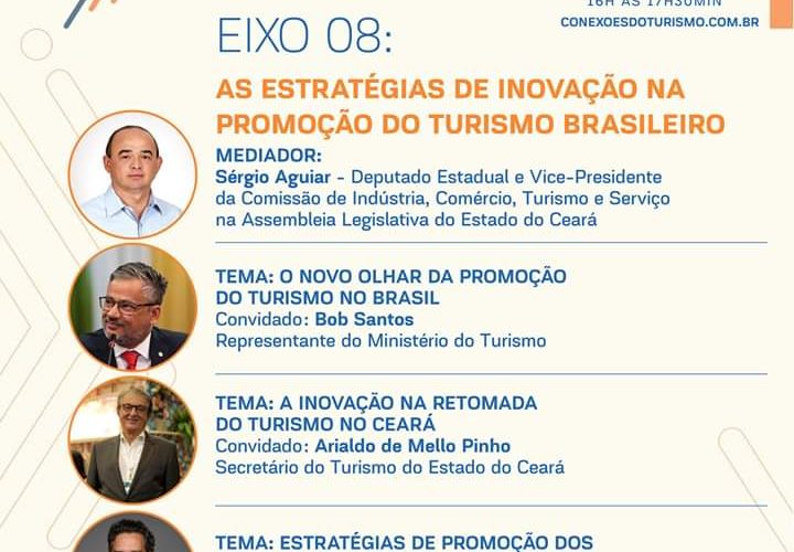 [É AMANHÃ] Visite Ceará realiza seminário online e gratuito “Conexões do Turismo: Uma Nova Era”