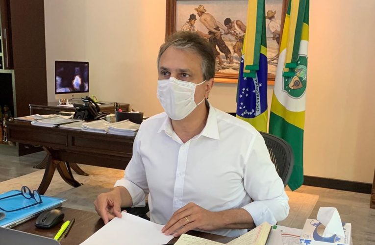 O governador do Ceará Camilo Santana participou da 22ª reunião semanal Comitê Estadual de Enfrentamento ao Coronavírus