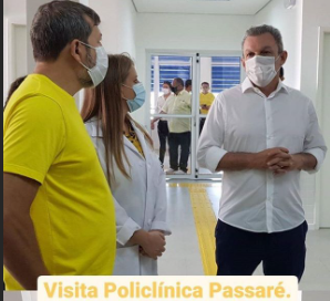 [ELEIÇÕES 2020] Sarto e Elcio Batista cumpre agenda de campanha em policlínica e sempre conectado às redes sociais