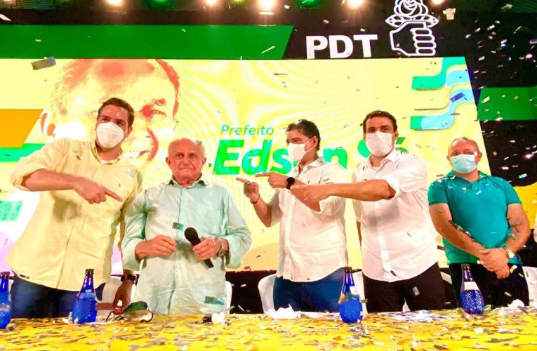 PDT de Aquiraz confirmou a candidatura de Edson Sá à reeleição, tendo empresario Igor Pinho como  vice-prefeito
