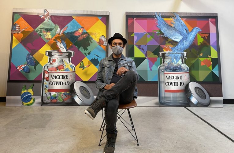 Instituto Butantan faz 120 anos em plena produção da Coronavac e ganha presente do grafiteiro Eduardo Kobra