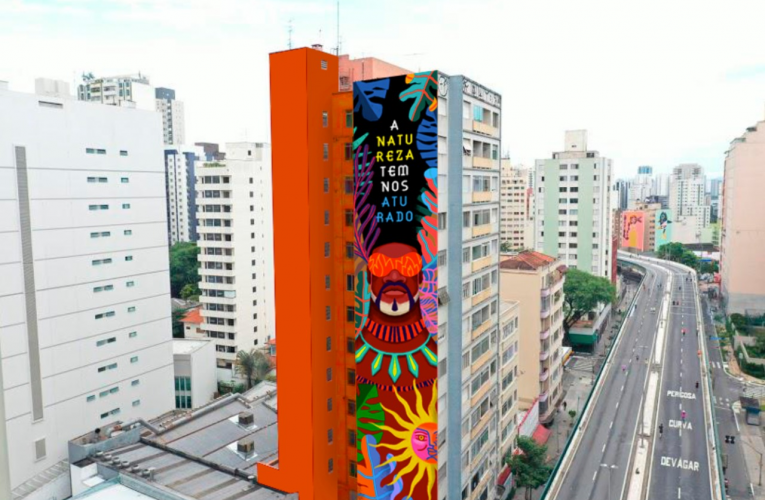 Mostra Brasileires – Carlinhos Brown assina obra visual de 800 m² no Minhocão, em São Paulo