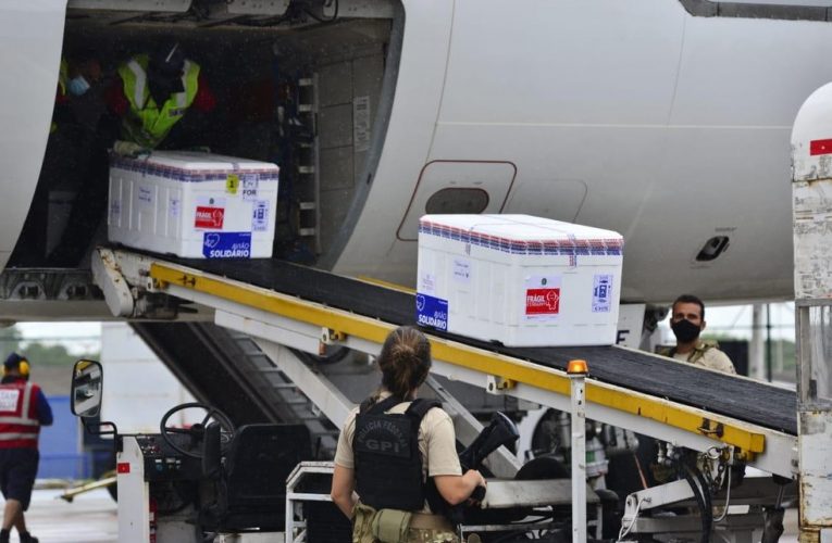 Novo lote com mais 115.600 doses da CoronaVac/Butantan chegou ao Ceará