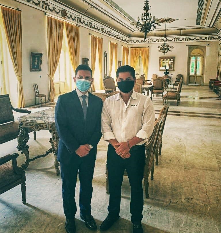 Pompeu Vasconcelos, almoçou com o secretário- chefe da Casa Civil, Nicola Miccione