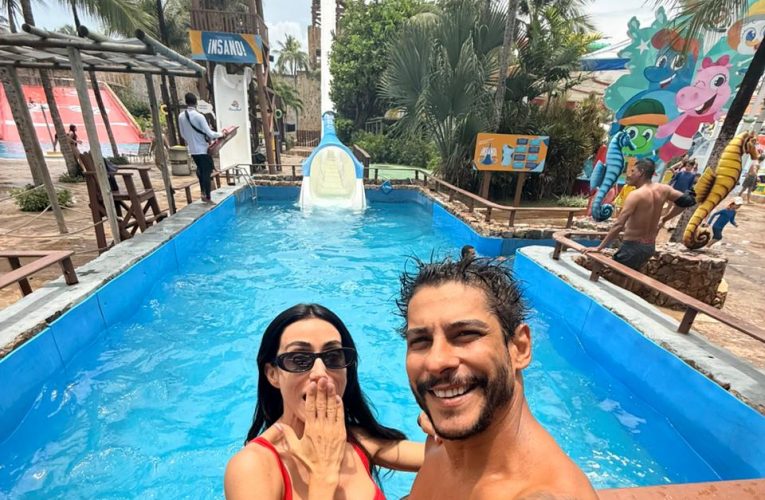 Michelle Barros e Shia aproveitam viagem romântica e dias de descanso no Beach Park