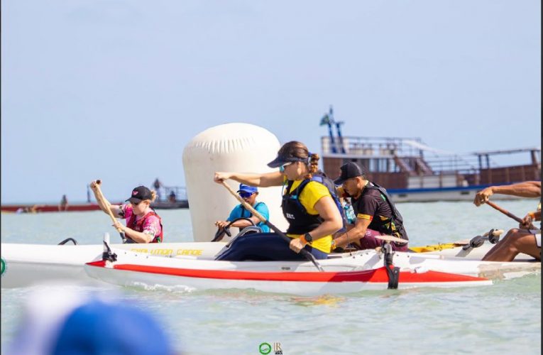 Prática de canoagem, modalidade que cresce em Fortaleza, combina treino completo e conexão com a natureza