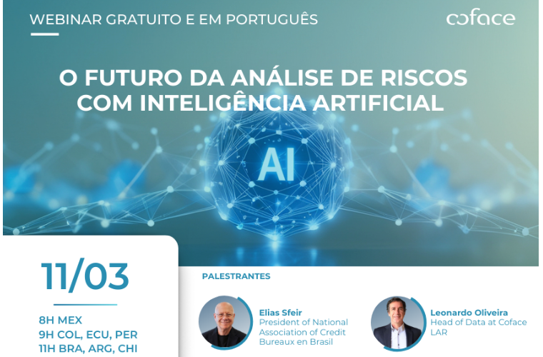Coface realiza webinar sobre o futuro da análise de risco com Inteligência Artificial